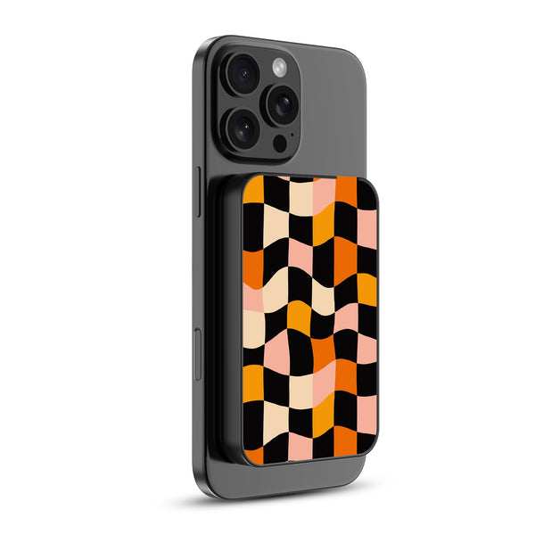 MyBat Design Lab 5000mAh Magnetic Wireless Power Bank - Black - Groovy Check - MPBBAT131-BK-448-2.jpg