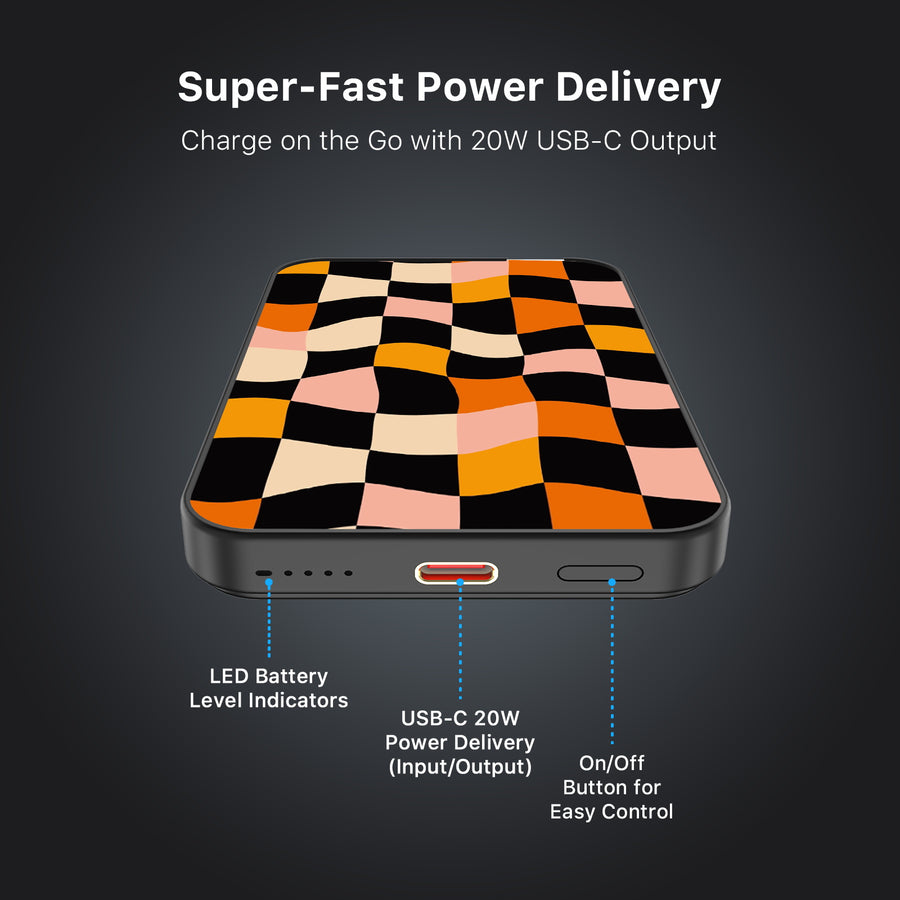 MyBat Design Lab 5000mAh Magnetic Wireless Power Bank - Black - Groovy Check - MPBBAT131-BK-448-7.jpg