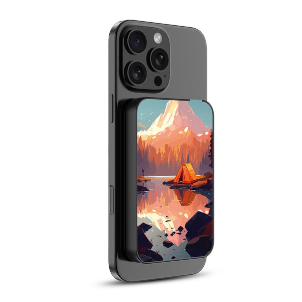 MyBat Design Lab 5000mAh Magnetic Wireless Power Bank - Black - Lakeside Sunrise - MPBBAT131-BK-451-2.jpg