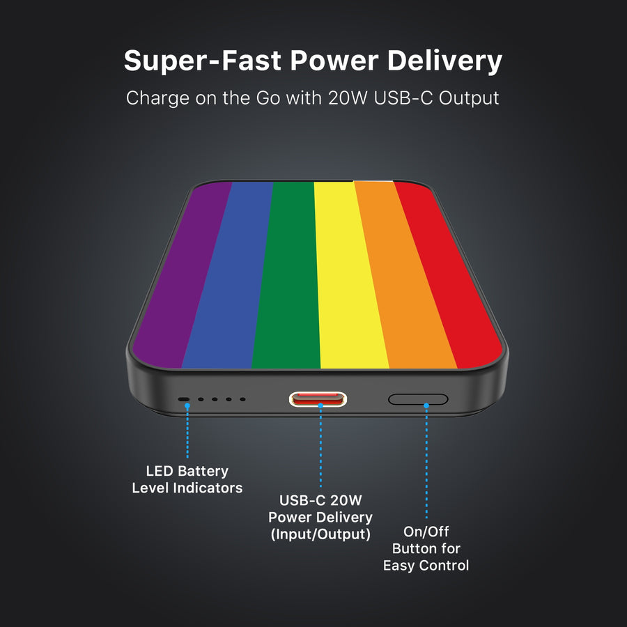 MyBat Design Lab 5000mAh Magnetic Wireless Power Bank - Black - Rainbow Stripes - MPBBAT131-BK-459-7.jpg