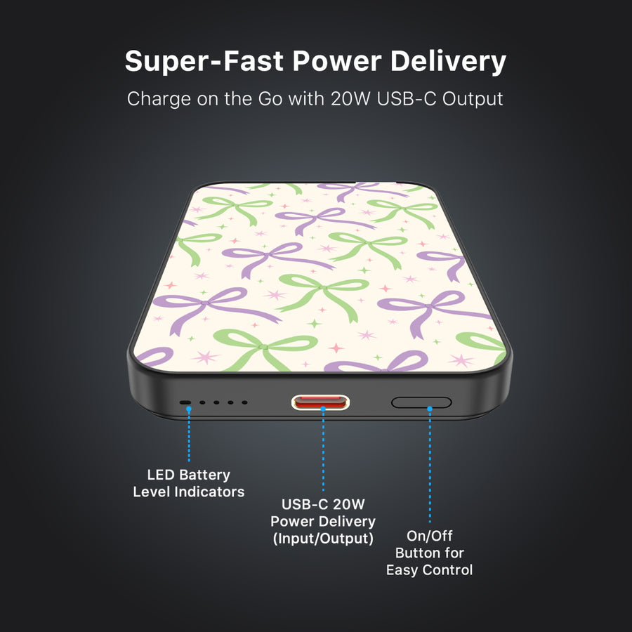 MyBat Design Lab 5000mAh Magnetic Wireless Power Bank - Black - Blooming Bows - MPBBAT131-BK-493-7.jpg