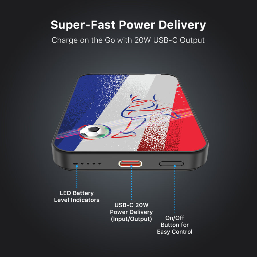 MyBat Design Lab 5000mAh Magnetic Wireless Power Bank - Black – France Soccer - MPBBAT131-BK-511-7.jpg