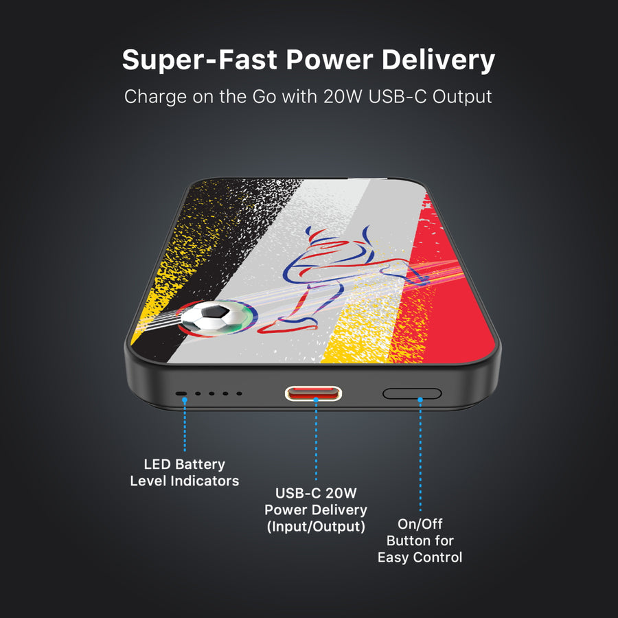 MyBat Design Lab 5000mAh Magnetic Wireless Power Bank - Black – Germany Soccer - MPBBAT131-BK-512-7.jpg