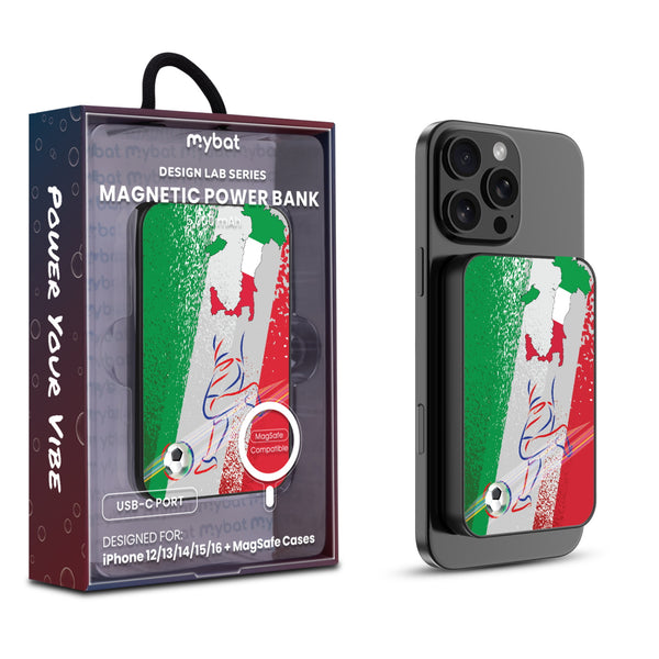 MyBat Design Lab 5000mAh Magnetic Wireless Power Bank - Black – Italy Soccer - MPBBAT131-BK-513-1.jpg