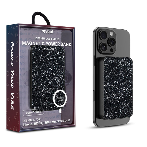 MyBat Design Lab 5000mAh Magnetic Wireless Power Bank – Black / Black Rhinestone - MPBBAT131-D01-1.jpg