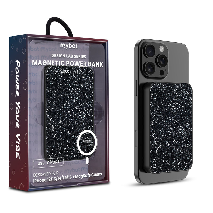 MyBat Design Lab 5000mAh Magnetic Wireless Power Bank – Black / Black Rhinestone - MPBBAT131-D01-1.jpg
