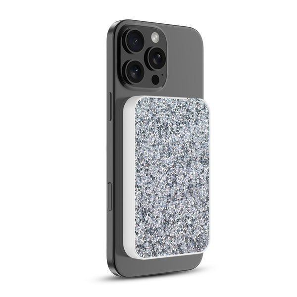 MyBat Design Lab 5000mAh Magnetic Wireless Power Bank – White / White Rhinestone - MPBBAT132-D02-2.jpg