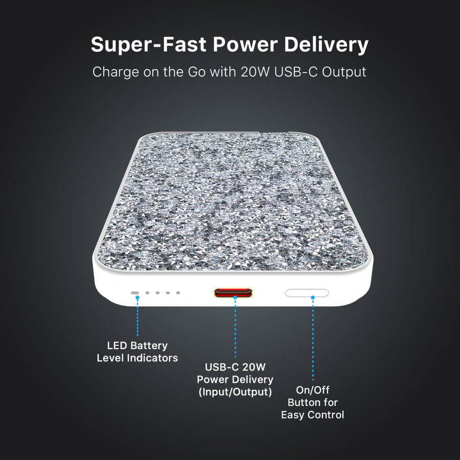 MyBat Design Lab 5000mAh Magnetic Wireless Power Bank – White / White Rhinestone - MPBBAT132-D02-7.jpg