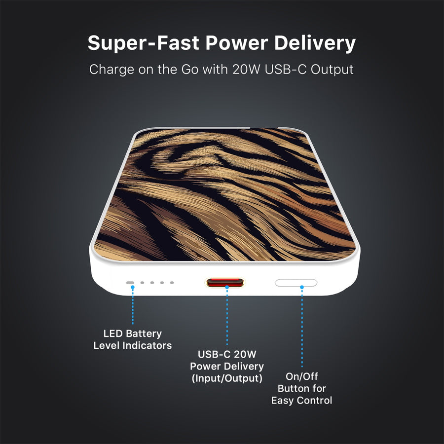 MyBat Design Lab 5000mAh Magnetic Wireless Power Bank - White - Tiger Fur - MPBBAT132-WH-006-7.jpg
