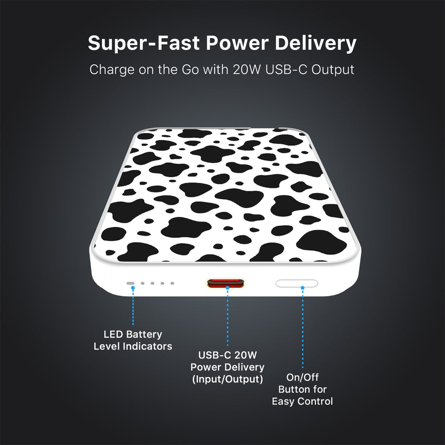 MyBat Design Lab 5000mAh Magnetic Wireless Power Bank - White - Original Cow Print - MPBBAT132-WH-014-7.jpg