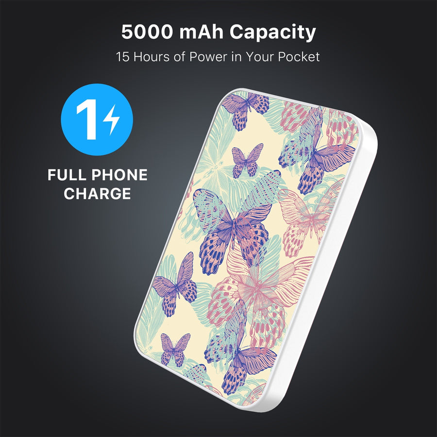MyBat Design Lab 5000mAh Magnetic Wireless Power Bank - White - Butterflies - MPBBAT132-WH-019-8.jpg