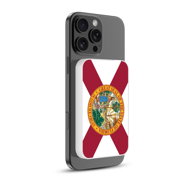 MyBat Design Lab 5000mAh Magnetic Wireless Power Bank - White - Florida State Flag - MPBBAT132-WH-028-2.jpg