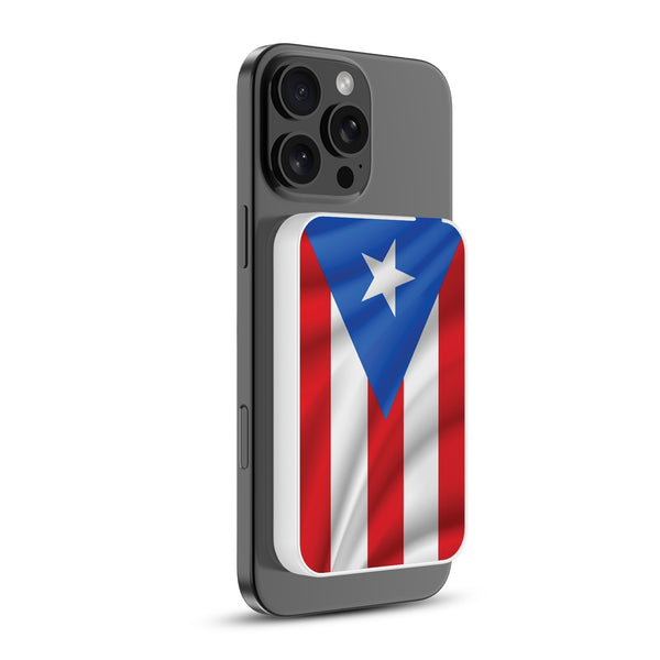 MyBat Design Lab 5000mAh Magnetic Wireless Power Bank - White - Puerto Rican Flag - MPBBAT132-WH-029-2.jpg