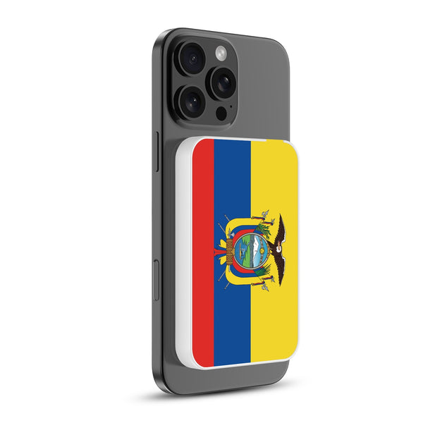 MyBat Design Lab 5000mAh Magnetic Wireless Power Bank - White - Ecuadorean Flag - MPBBAT132-WH-030-2.jpg