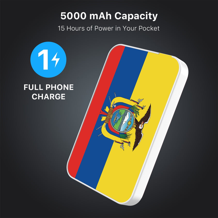 MyBat Design Lab 5000mAh Magnetic Wireless Power Bank - White - Ecuadorean Flag - MPBBAT132-WH-030-8.jpg