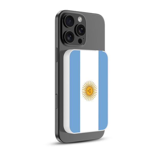 MyBat Design Lab 5000mAh Magnetic Wireless Power Bank - White - Argentinian Flag - MPBBAT132-WH-031-2.jpg