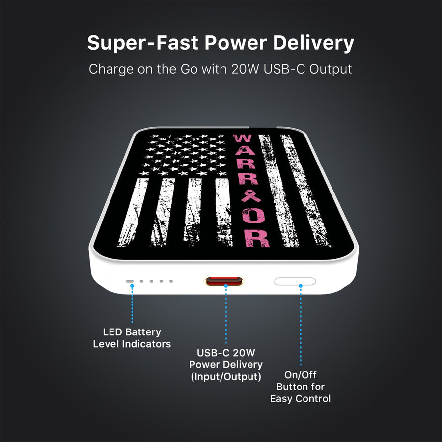 MyBat Design Lab 5000mAh Magnetic Wireless Power Bank - White - Pink Ribbon - MPBBAT132-WH-035-7.jpg
