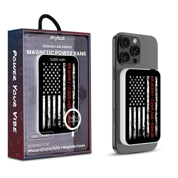 MyBat Design Lab 5000mAh Magnetic Wireless Power Bank - White - Firefighter Flag - MPBBAT132-WH-041-1.jpg