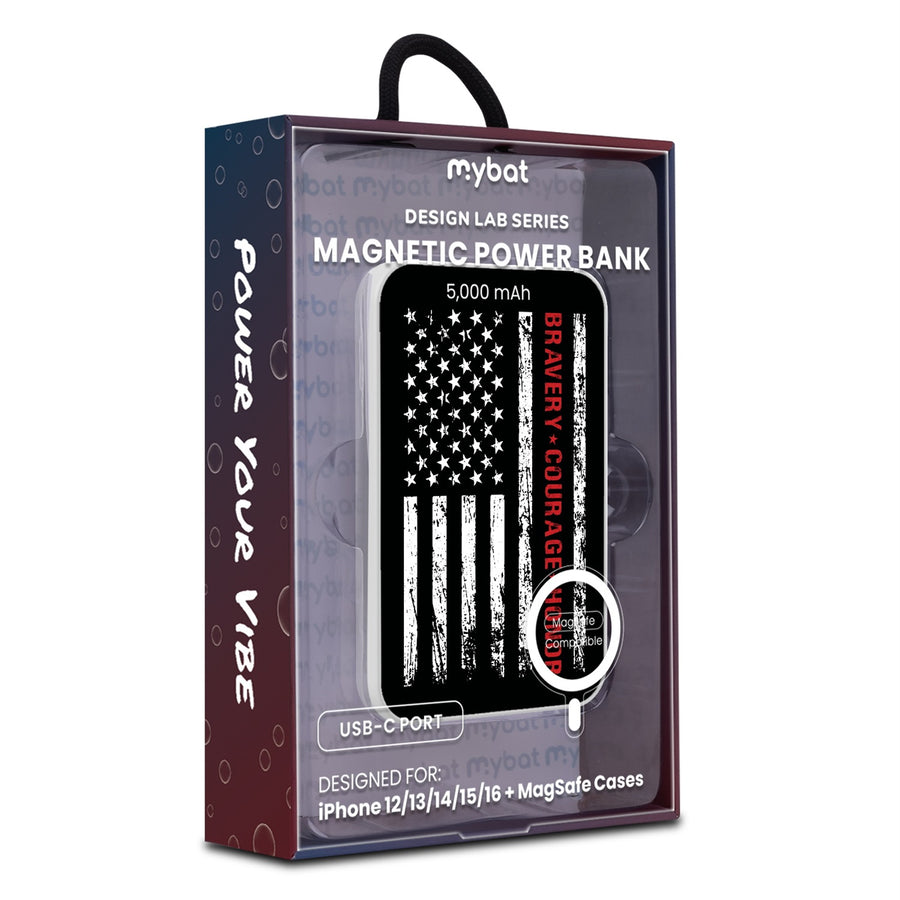 MyBat Design Lab 5000mAh Magnetic Wireless Power Bank - White - Firefighter Flag - MPBBAT132-WH-041-9.jpg