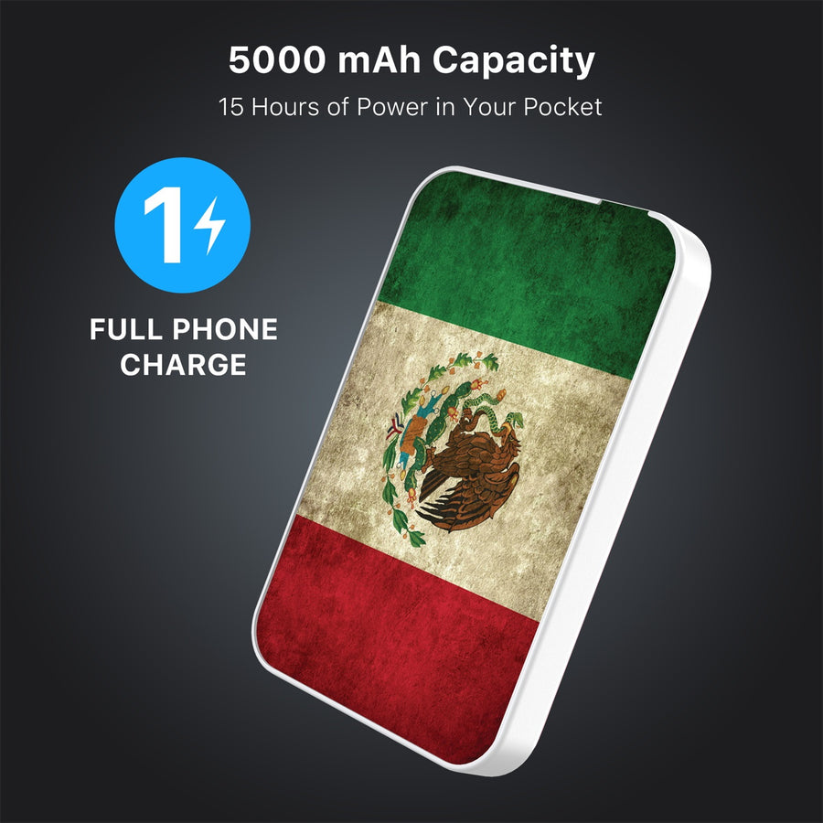 MyBat Design Lab 5000mAh Magnetic Wireless Power Bank - White - Mexican Flag - MPBBAT132-WH-046-8.jpg