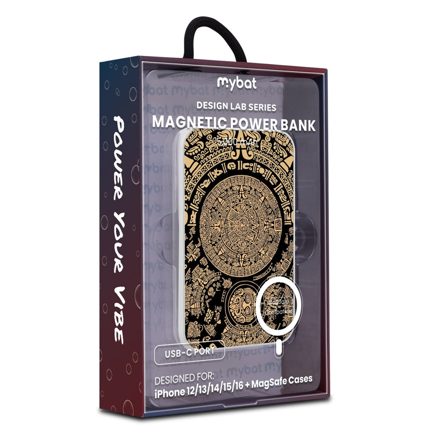 MyBat Design Lab 5000mAh Magnetic Wireless Power Bank - White - Mayan Calendar - MPBBAT132-WH-052-9.jpg
