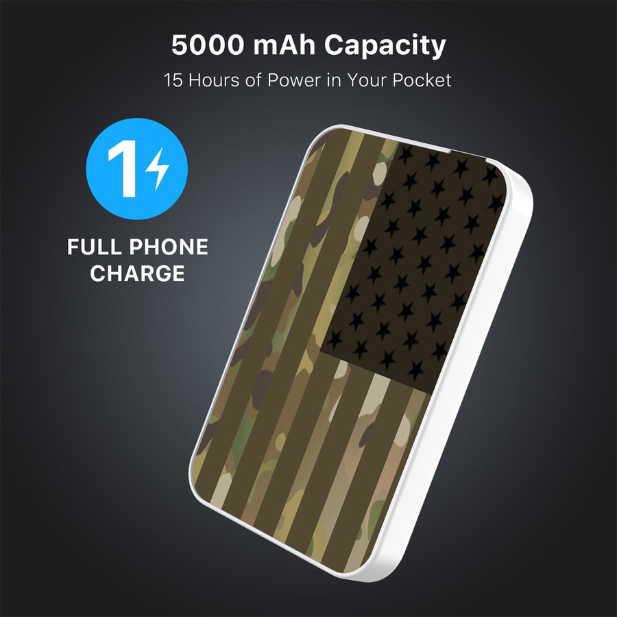 MyBat Design Lab 5000mAh Magnetic Wireless Power Bank - White - Military Camouflage American Flag - MPBBAT132-WH-054-8.jpg