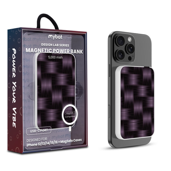 MyBat Design Lab 5000mAh Magnetic Wireless Power Bank - White - Woven Carbon Fiber - MPBBAT132-WH-085-1.jpg