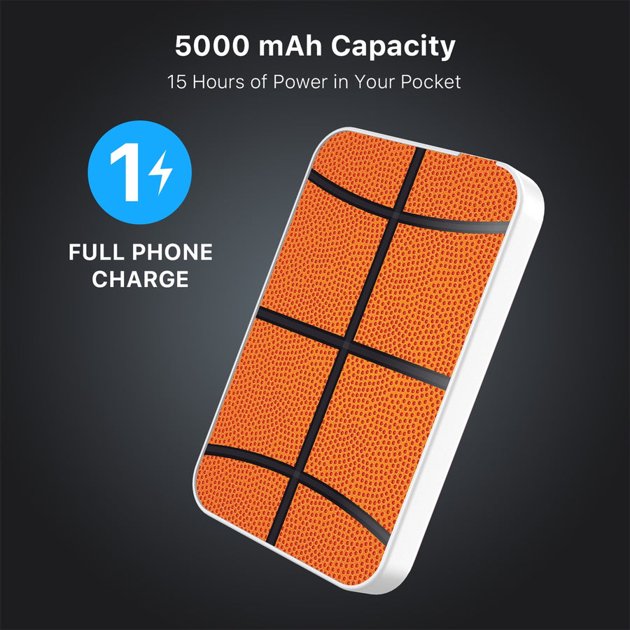 MyBat Design Lab 5000mAh Magnetic Wireless Power Bank - White - Basketball - MPBBAT132-WH-087-8.jpg