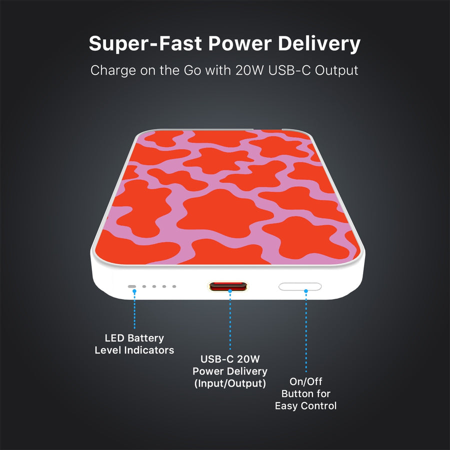 MyBat Design Lab 5000mAh Magnetic Wireless Power Bank - White - Pink Retro Splashes - MPBBAT132-WH-094-7.jpg