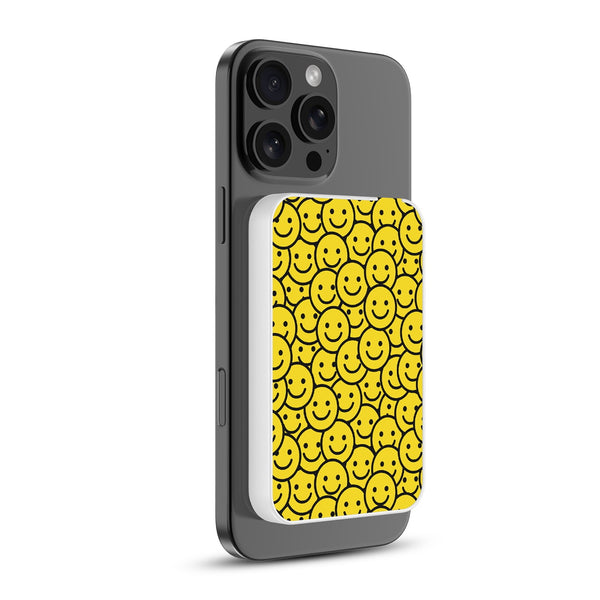 MyBat Design Lab 5000mAh Magnetic Wireless Power Bank - White - Smiley Faces - MPBBAT132-WH-097-2.jpg