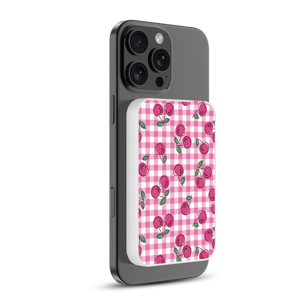 MyBat Design Lab 5000mAh Magnetic Wireless Power Bank - White - Pink Cherries - MPBBAT132-WH-100-2.jpg