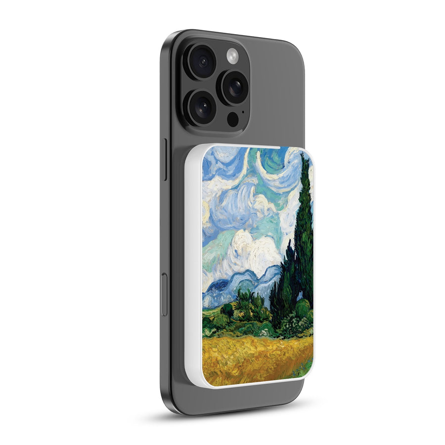 MyBat Design Lab 5000mAh Magnetic Wireless Power Bank - White - Impressionist Painting - MPBBAT132-WH-105-2.jpg