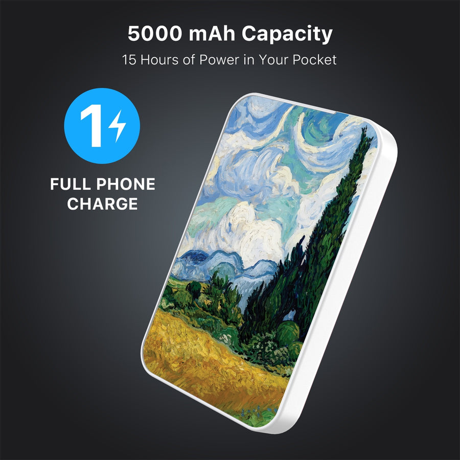 MyBat Design Lab 5000mAh Magnetic Wireless Power Bank - White - Impressionist Painting - MPBBAT132-WH-105-8.jpg
