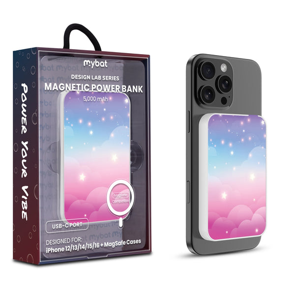 MyBat Design Lab 5000mAh Magnetic Wireless Power Bank - White - Clouds & Stars - MPBBAT132-WH-110-1.jpg