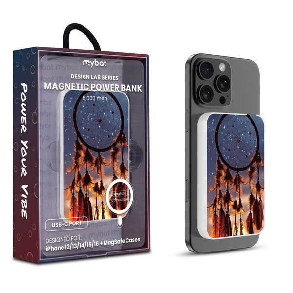 MyBat Design Lab 5000mAh Magnetic Wireless Power Bank - White - Dreamcatcher - MPBBAT132-WH-111-1.jpg