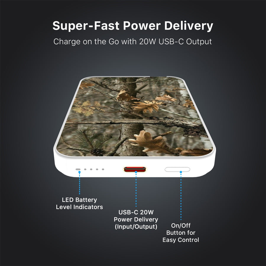 MyBat Design Lab 5000mAh Magnetic Wireless Power Bank - White - Real Tree Camouflage - MPBBAT132-WH-118-7.jpg