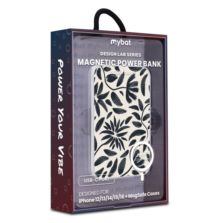 MyBat Design Lab 5000mAh Magnetic Wireless Power Bank - White - Vintage Floral - MPBBAT132-WH-124-9.jpg