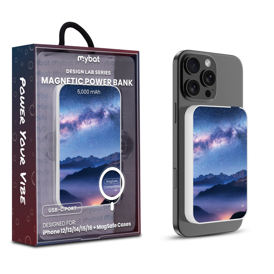MyBat Design Lab 5000mAh Magnetic Wireless Power Bank - White - Celestial Mountains - MPBBAT132-WH-126-1.jpg