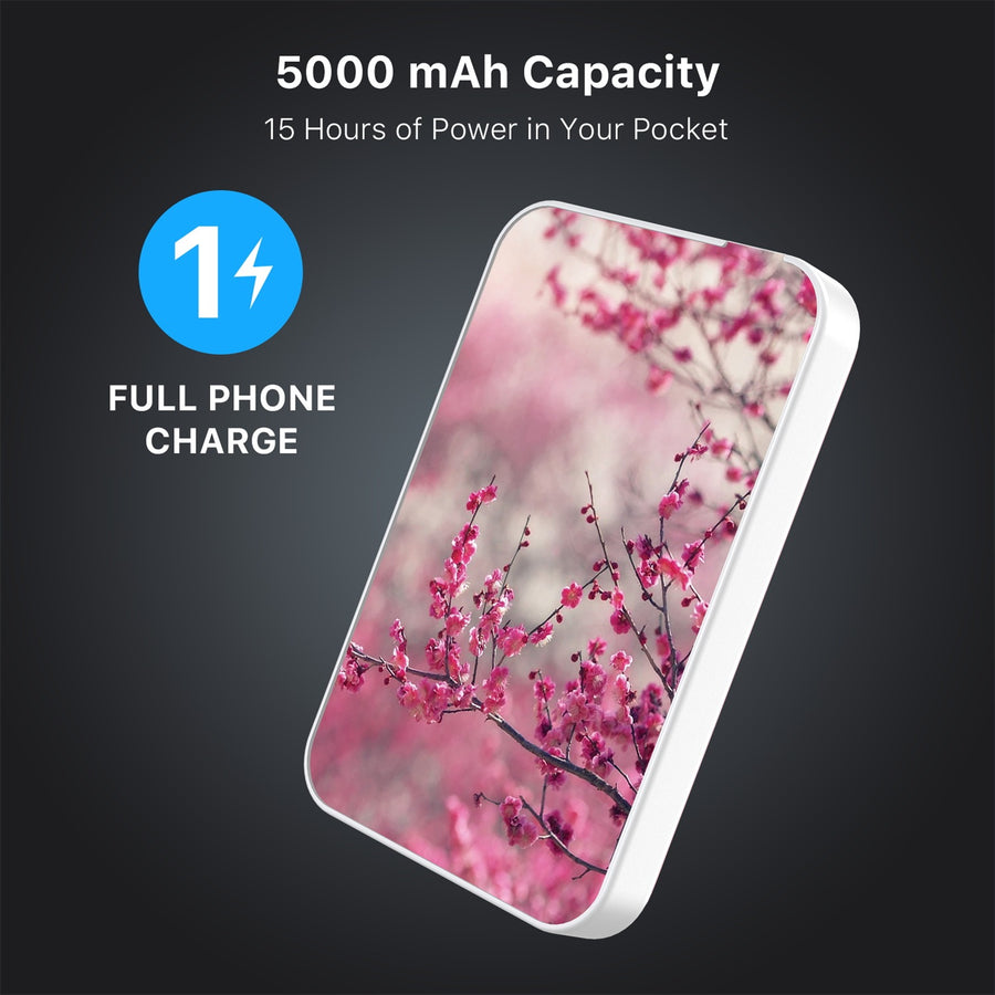 MyBat Design Lab 5000mAh Magnetic Wireless Power Bank - White - Sakura Blooms - MPBBAT132-WH-132-8.jpg