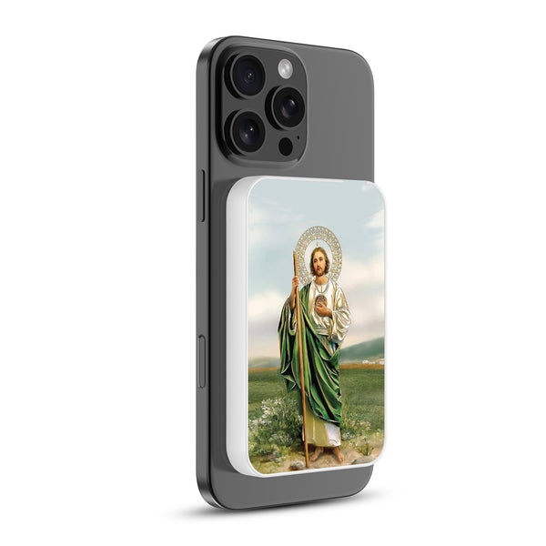 MyBat Design Lab 5000mAh Magnetic Wireless Power Bank - White - Saint Judas - MPBBAT132-WH-138-2.jpg