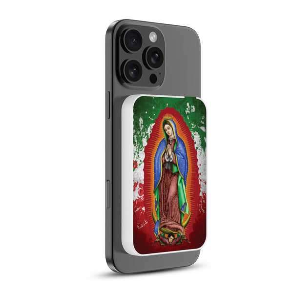 MyBat Design Lab 5000mAh Magnetic Wireless Power Bank - White - Guadalupe Virgin Mary - MPBBAT132-WH-139-2.jpg