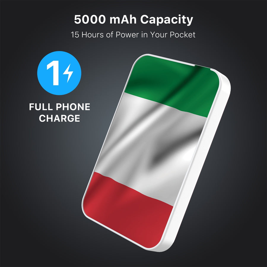 MyBat Design Lab 5000mAh Magnetic Wireless Power Bank - White - Italy Flag - MPBBAT132-WH-150-8.jpg