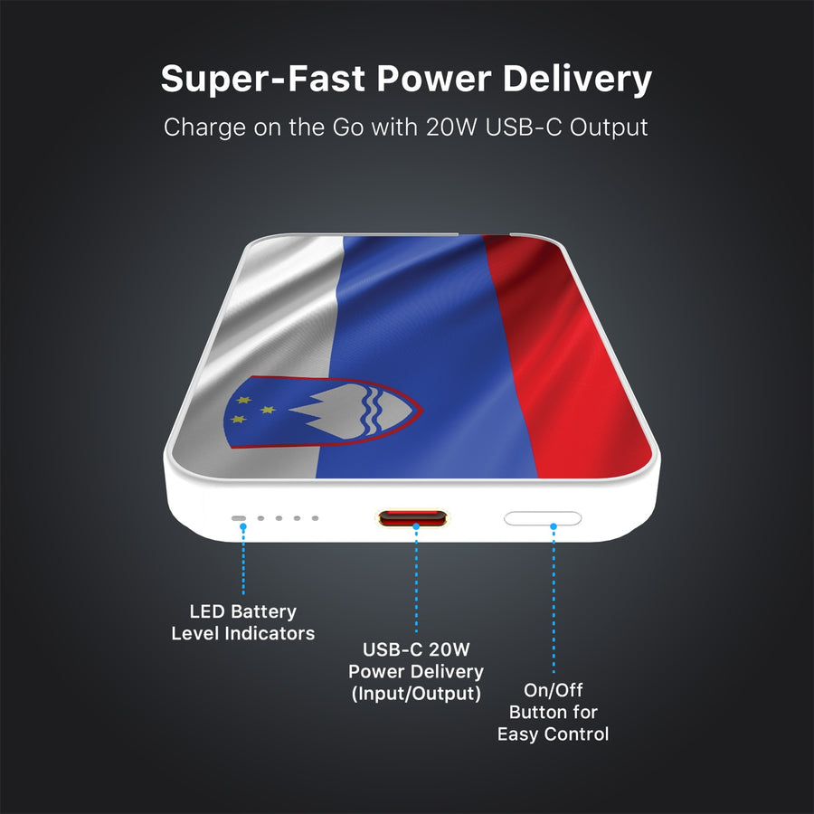 MyBat Design Lab 5000mAh Magnetic Wireless Power Bank - White - Slovenia Flag - MPBBAT132-WH-158-7.jpg