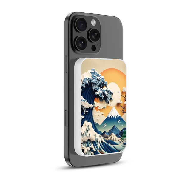 MyBat Design Lab 5000mAh Magnetic Wireless Power Bank - White - The Great Wave - MPBBAT132-WH-177-2.jpg