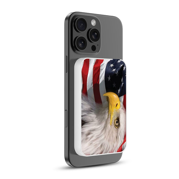 MyBat Design Lab 5000mAh Magnetic Wireless Power Bank - White - Soaring with Liberty - MPBBAT132-WH-181-2.jpg