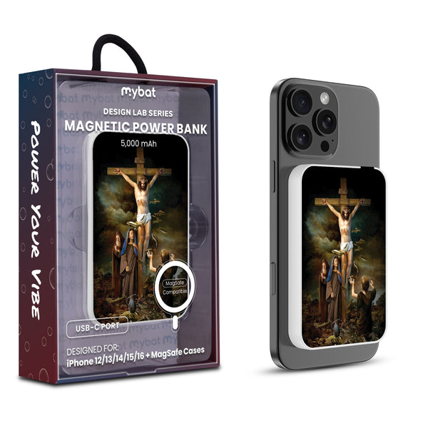 MyBat Design Lab 5000mAh Magnetic Wireless Power Bank - White - Jesus on the Cross - MPBBAT132-WH-197-1.jpg