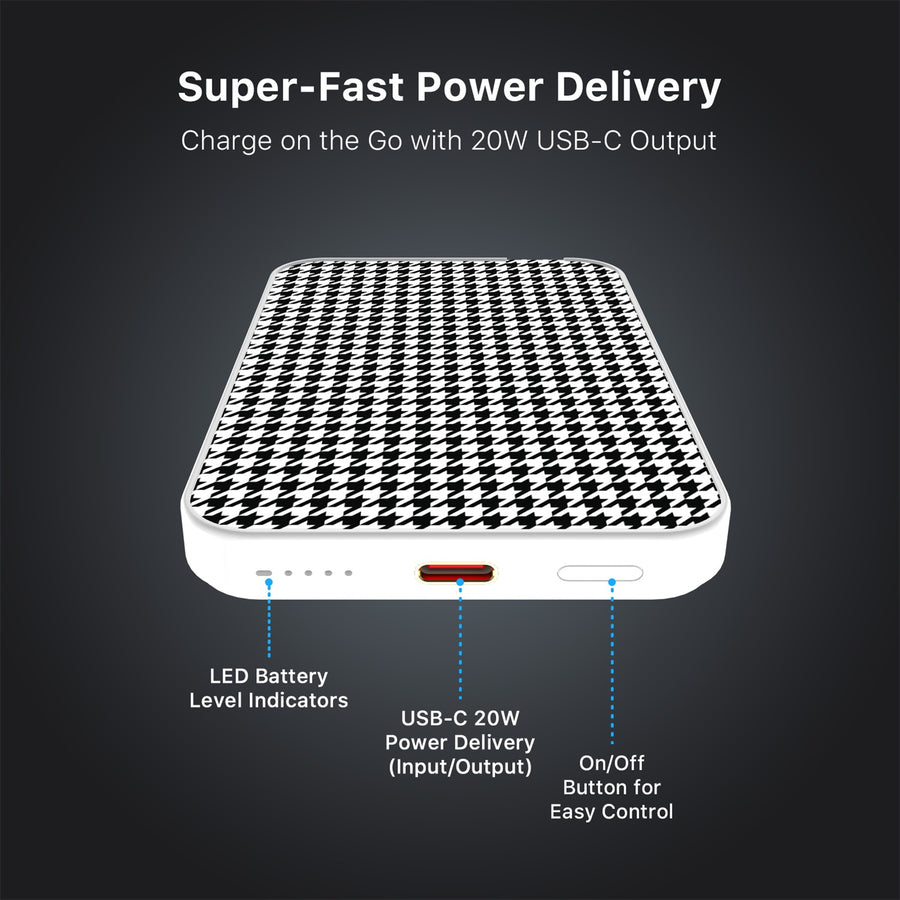 MyBat Design Lab 5000mAh Magnetic Wireless Power Bank - White - Classic Houndstooth - MPBBAT132-WH-215-7.jpg