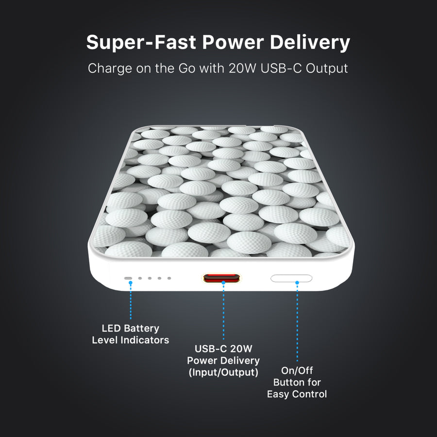 MyBat Design Lab 5000mAh Magnetic Wireless Power Bank - White - Golf Balls - MPBBAT132-WH-314-7.jpg