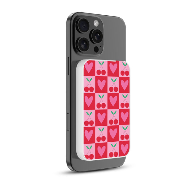 MyBat Design Lab 5000mAh Magnetic Wireless Power Bank - White - Cherry Hearts - MPBBAT132-WH-334-2.jpg