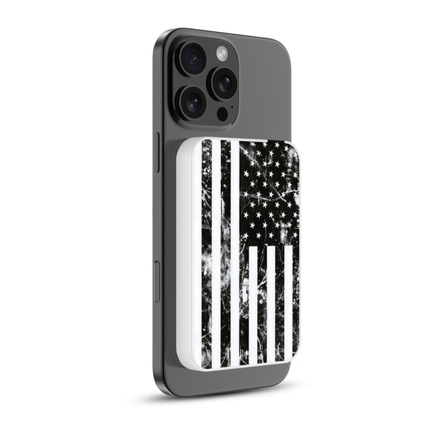 MyBat Design Lab 5000mAh Magnetic Wireless Power Bank - White - Distress US Flag - MPBBAT132-WH-344-2.jpg